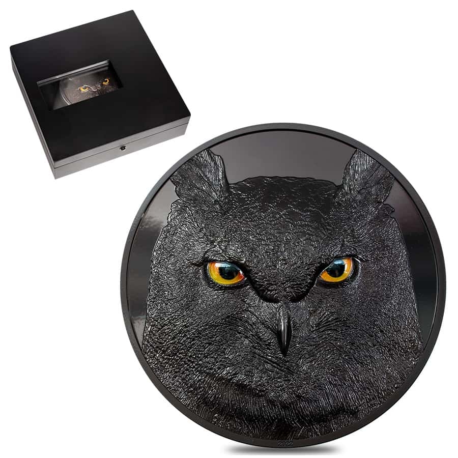 2022 1 kg Silver Hunters by Night Eagle Owl | Bullion Exchanges