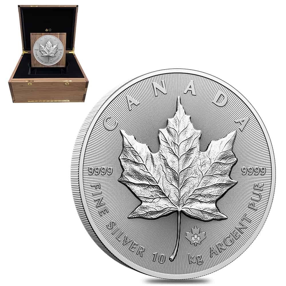 2025 Canada 10 Kilo Silver Maple Leaf Coin .9999 Fine
