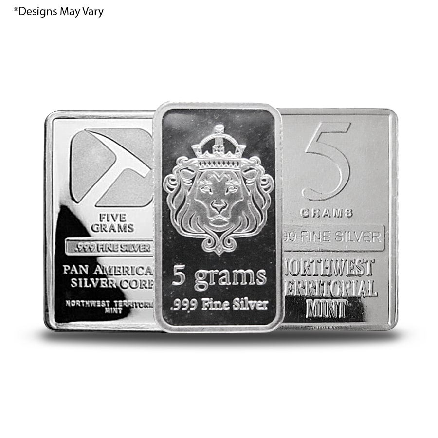 5 Gram Generic Silver Bar .999 Fine