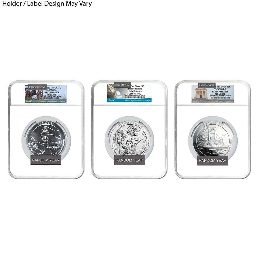 5 oz Silver America the Beautiful ATB NGC/PCGS MS 69 DPL RY