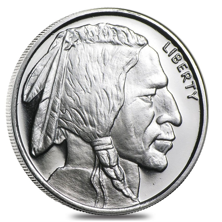 1/2 oz Buffalo Silver Round .999 Silver