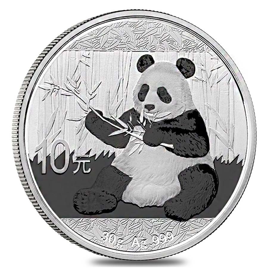 2017 30 gram Chinese Silver Panda 10 Yuan