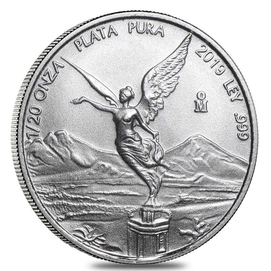 2019 1/20 oz Mexican Silver Libertad Coin .999 Fine BU