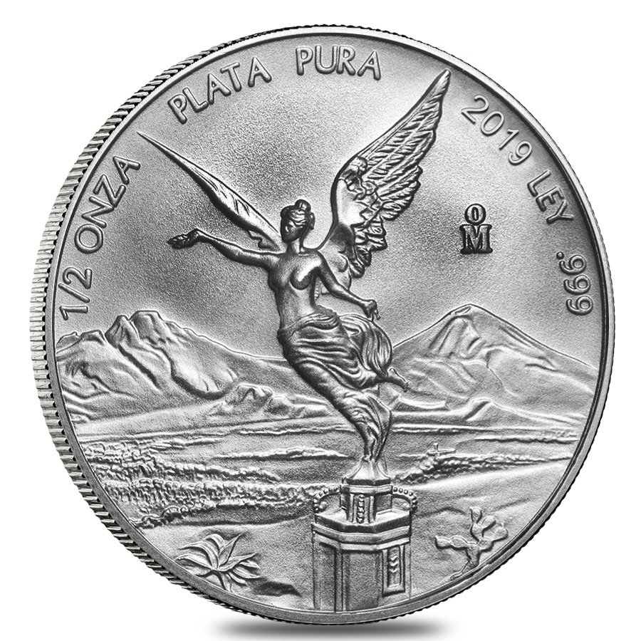 2019 1/2 oz Mexican Silver Libertad Coin .999 Fine BU