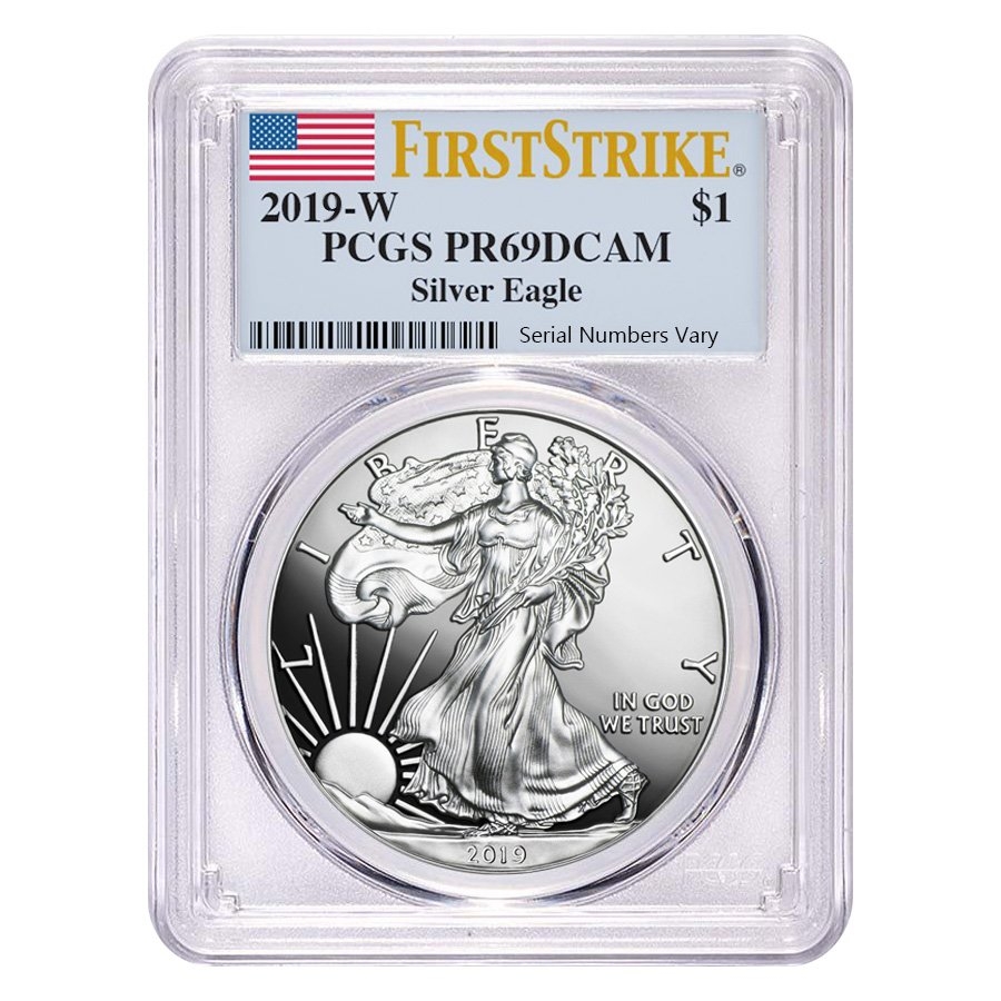 2019-W 1 oz Proof Silver American Eagle PCGS PF 69 DCAM First Strike