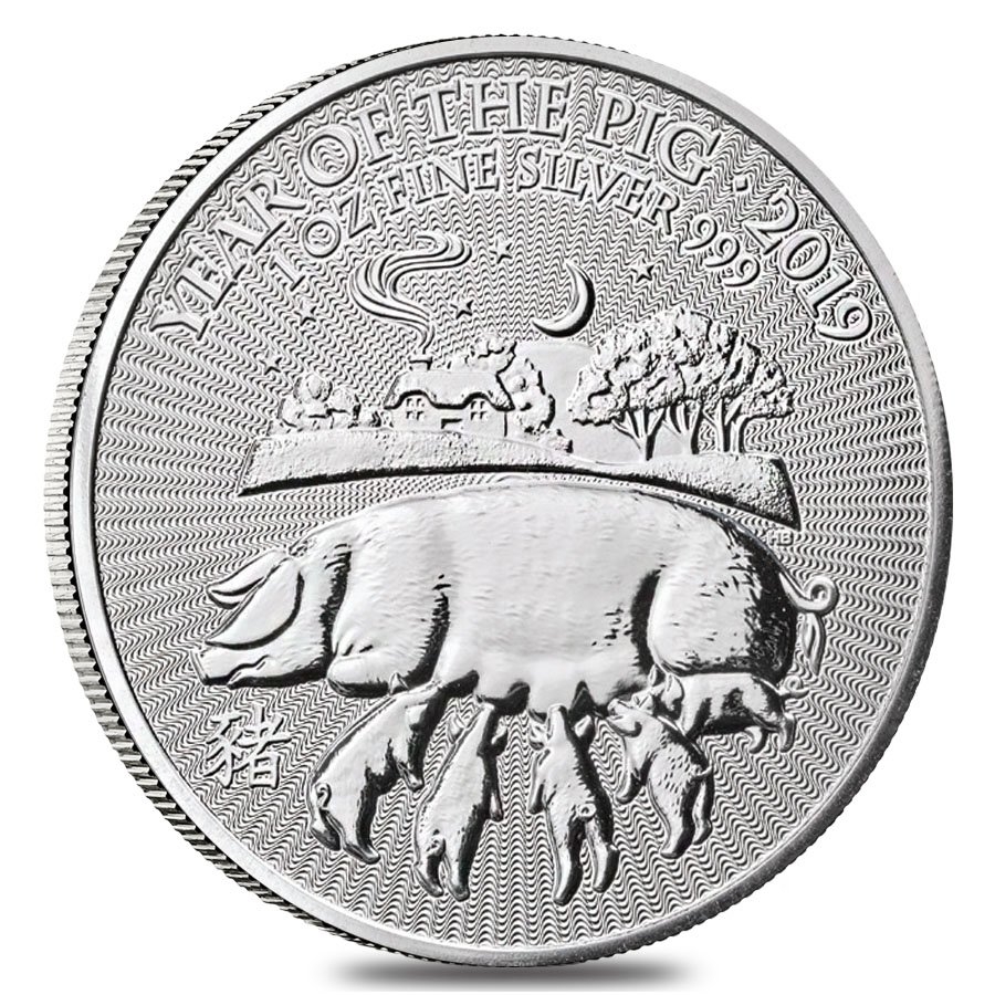 2019 Britain 1 oz Silver Year of the Pig | Bullion Exchanges