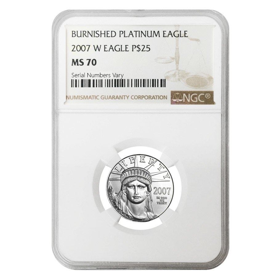 2007 W 1/4 oz Platinum Eagle NGC MS 70 | Bullion Exchanges