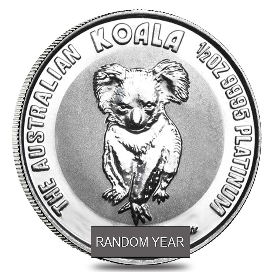 1/2 oz Platinum Australian Koala Coin BU | Bullion Exchanges