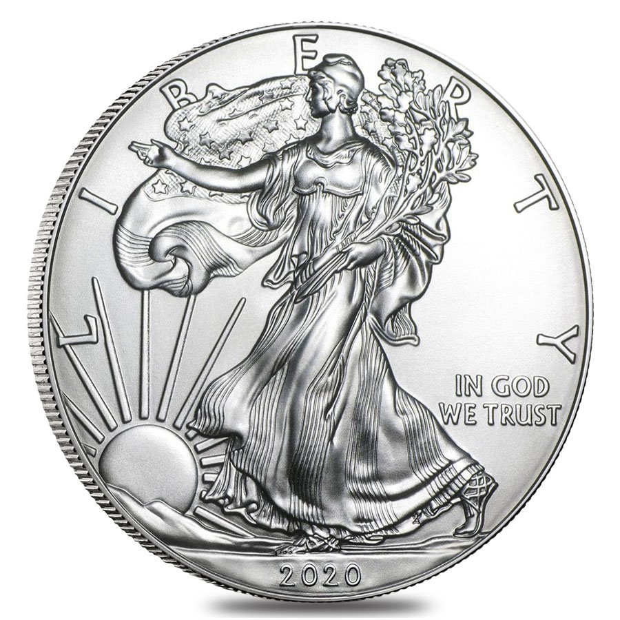 2020 1 oz Silver American Eagle $1 Coin BU