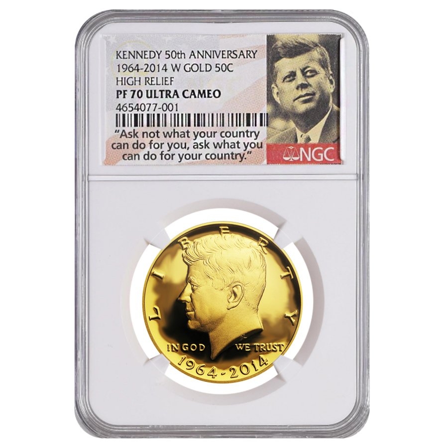 2014-W 3/4 oz Gold Kennedy Half Dollar Proof High Relief NGC PF