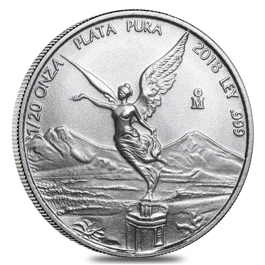 2018 1/20 oz Mexican Silver Libertad Coin .999 Fine BU