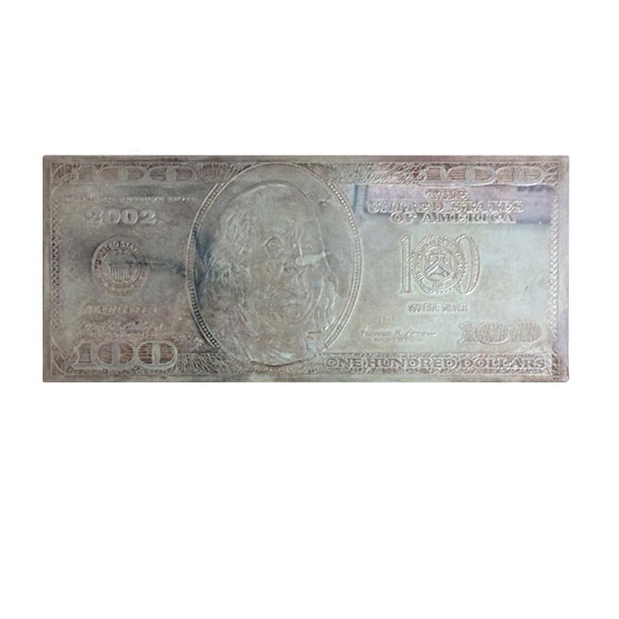 4 oz Silver Bar Random Year Bill (Scruffy)