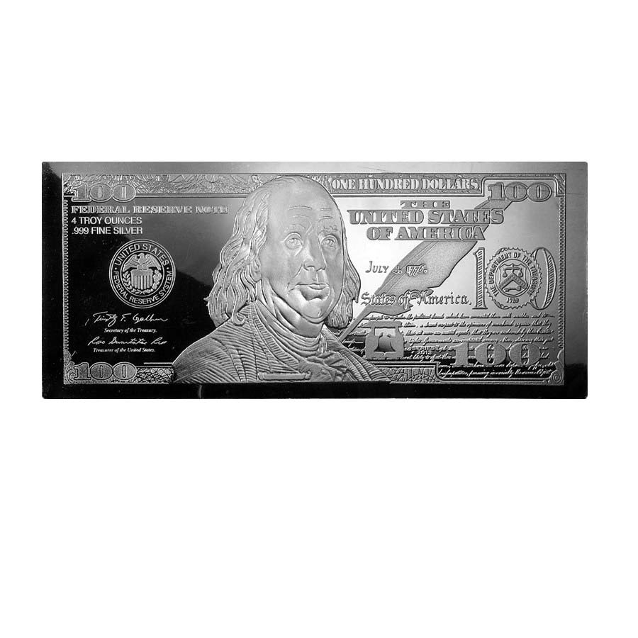 4 oz Silver Bar Random Year Bill