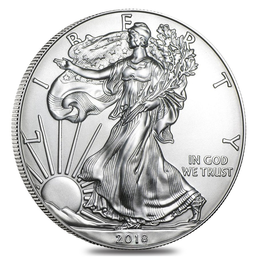 2018 1 oz Silver American Eagle $1 Coin BU
