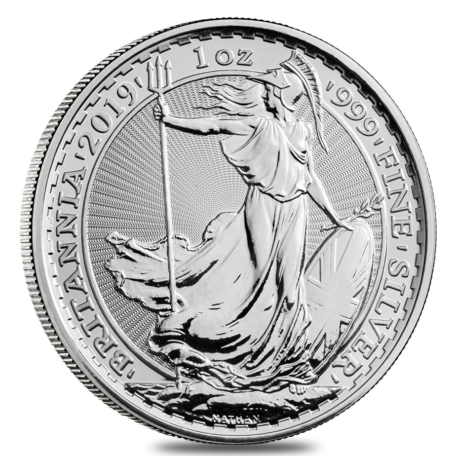2019 Great Britain 1 oz Silver Britannia Coin .999 Fine BU