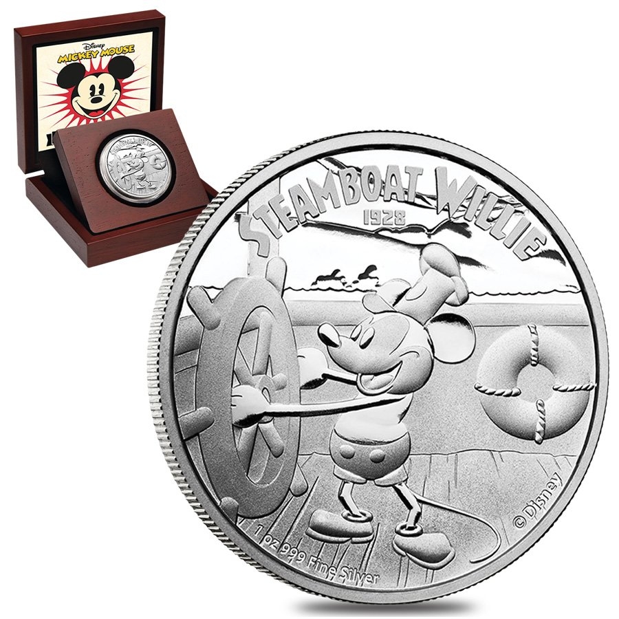 2014 Disney Niue Silver $2 Steamboat Willie Mickey Moe NGC PF70 Ultra Cam  Coin 2014 1