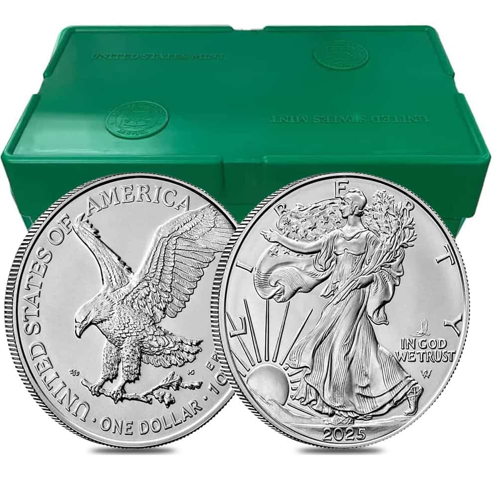 Monster Box of 500-2025 Eagle Privy 1 oz Silver Eagle Coin