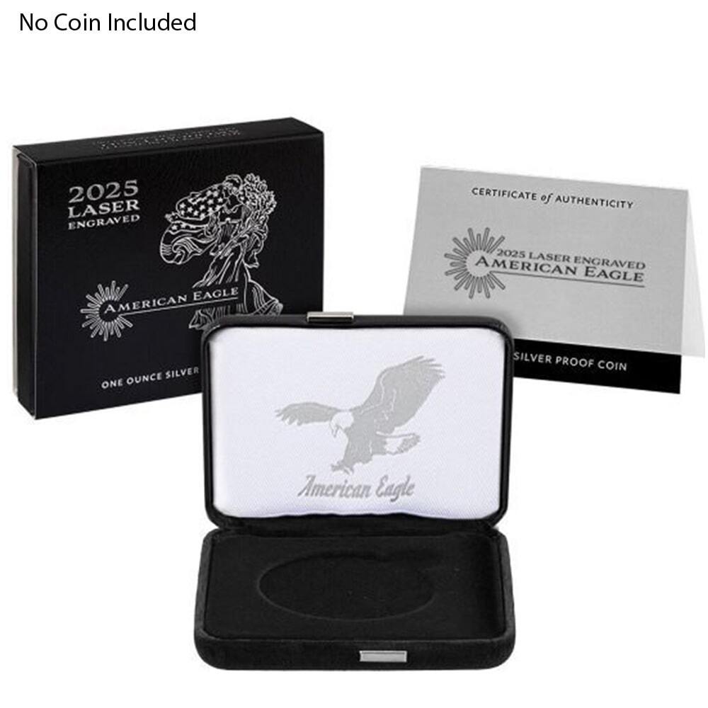 NO COIN-2025 Laser Engraved Privy 1 oz Silver Eagle OEM Box