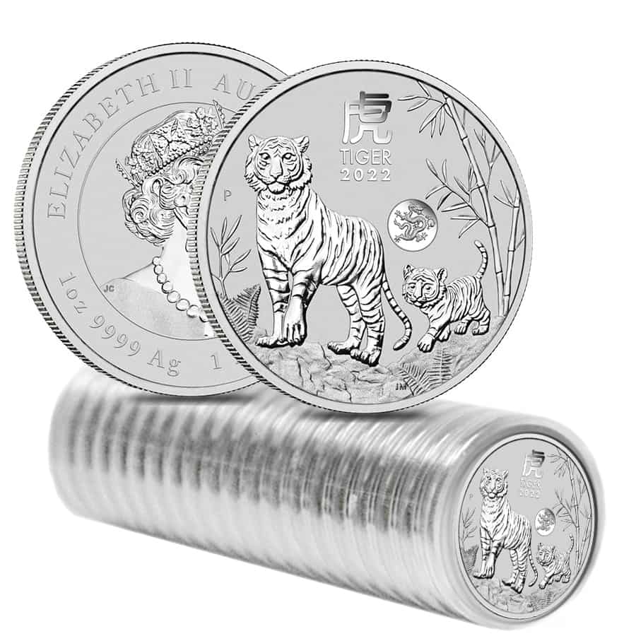 Roll 20 2022 1 oz Silver Tiger Dragon Privy | Bullion Exchanges