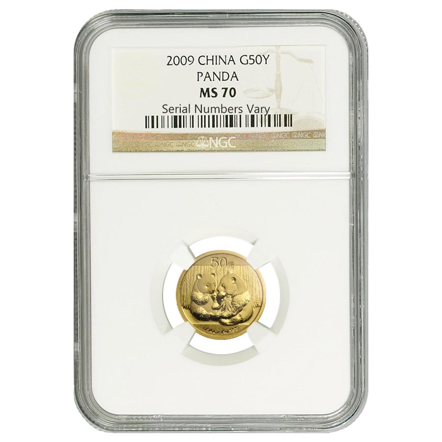 PCGS MS70 2011 10Yn 中国、中華人民共和国 上海金取引所 PAN-548A 2011年