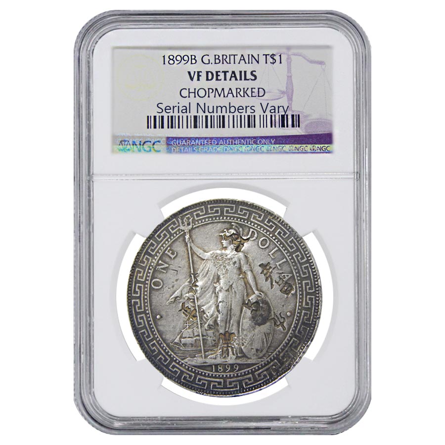 イギリス 貿易銀 1ドル1899年B [NGC] 1899 B Great Britain Trade
