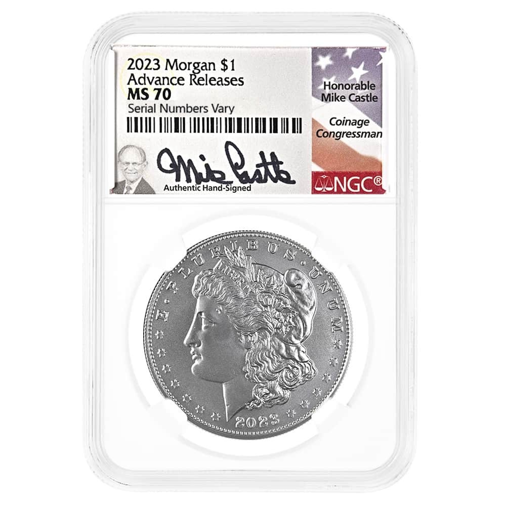 2023 Morgan Silver Dollar NGC MS 70 AR (Castle)