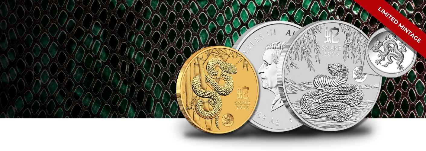 2025 Australian Lunar Year Of The Snake 1 Oz Silver Coin - .9999 Fine, Perth Mint