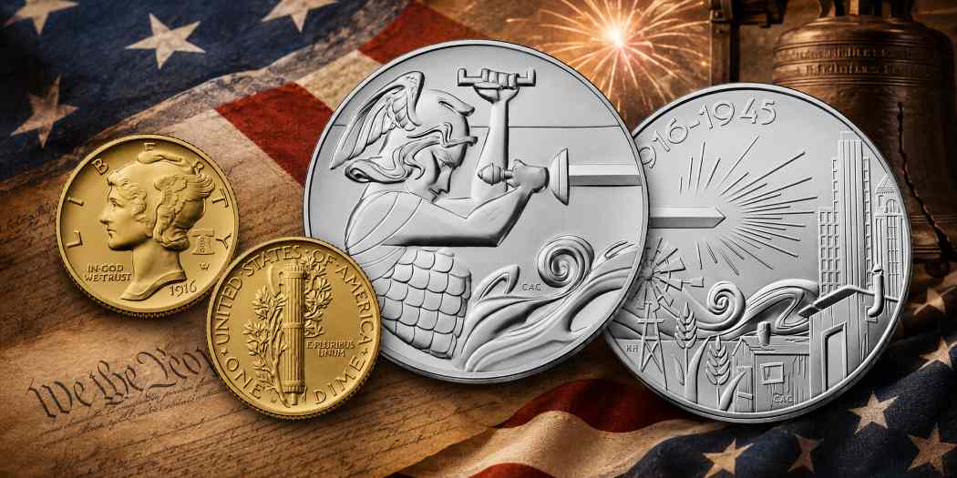Best of the Mint 1916 Mercury Dime Gold and Silver Set Guide