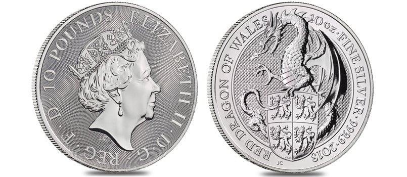 Queen's Beasts - The Red Dragon Coin