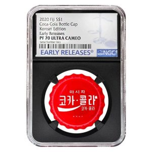 2020 Coca Cola bottle cap Korea graded PF 70 silver Bullion Exchanges